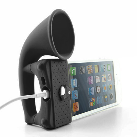 Bone Collection Horn Amplifier Stand for iPhone 5 - Black