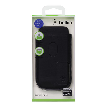 Belkin F8M638 Leather Style Pouch for Samsung Galaxy S4 Mini - Black