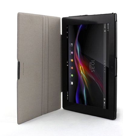 Muvit iFlip and Stand Case for Sony Xperia Tablet Z - Black