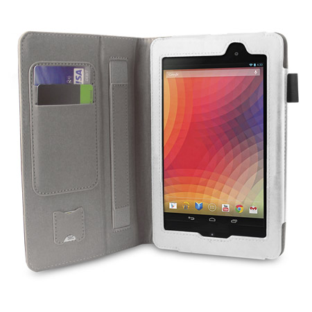 Sonivo Leather Style Case for Google Nexus 7 2013 - White