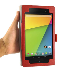 Sonivo Leather Style Case for Google Nexus 7 2013 - Red
