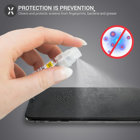 Spray nettoyant anti-bactérien pour écrans Olixar CleanSeal – 7.5 ml