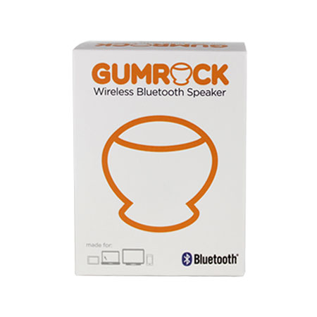 Soporte de ventosa con altavoz Bluetooth Gum Rock - Negro