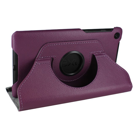 Rotating Leather Case for Google Nexus 7 2013 - Purple