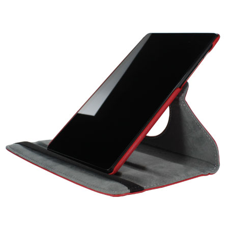 Rotating Leather Case For Google Nexus 7 2013 - Red