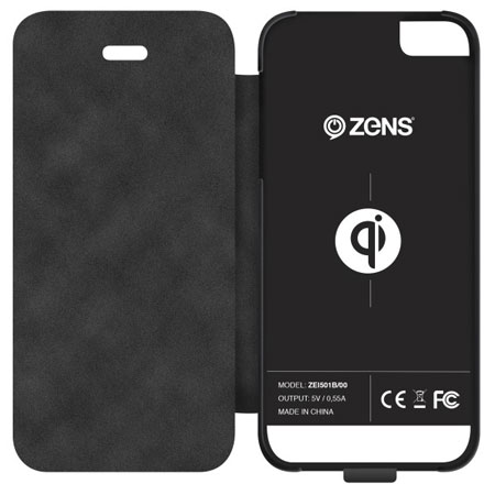 Zens Qi Wireless Charging Case for iPhone 5S / 5 - Black