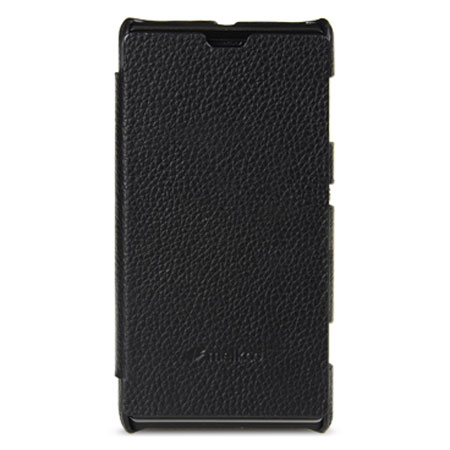 Funda Melko Premium Leather Flip Case para Xperia L   - Negra