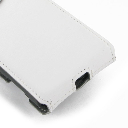 Funda Sony Xperia L de cuero con tapa PDair - Blanca
