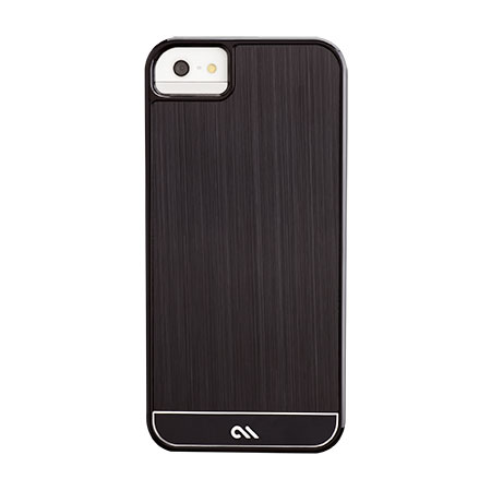 Case-Mate Brushed Aluminium for iPhone 5S/5 - Black/Black