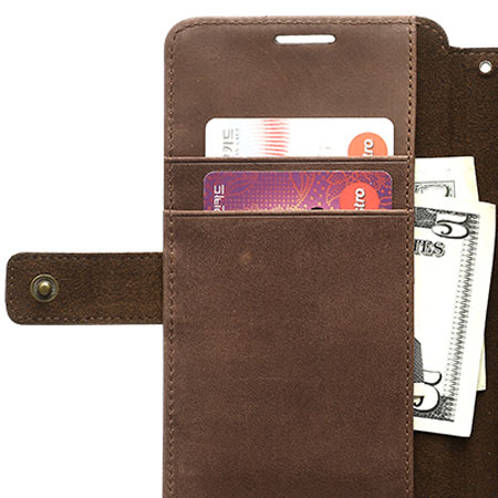 Zenus Vintage Leren Diary Case voor Samsung Galaxy Note 3 - Bruin