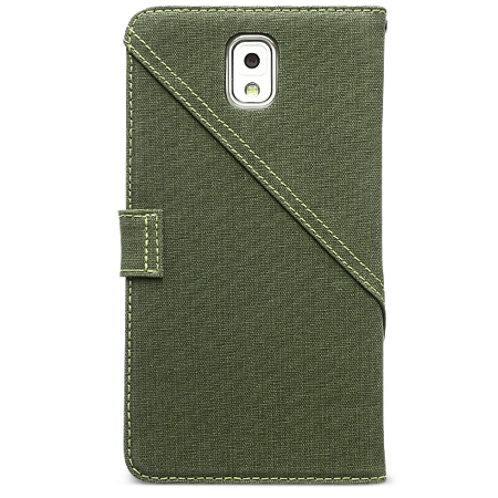 Housse Samsung Galaxy Note 3 Zenus Masstige Cambridge Diary - Kaki