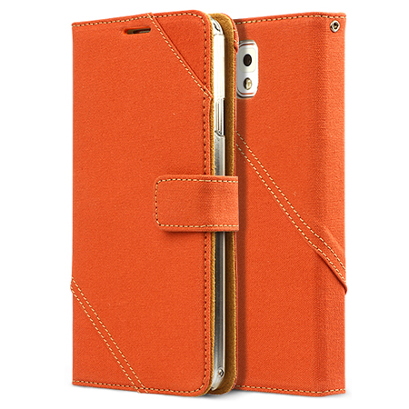 Zenus Masstige Cambridge Diary Case voor Samsung Galaxy Note 3 - Oranje