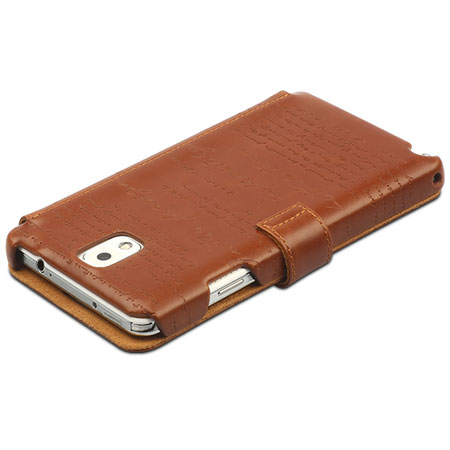 Zenus Masstige Lettering Diary Series Galaxy Note 3 Tasche in Braun