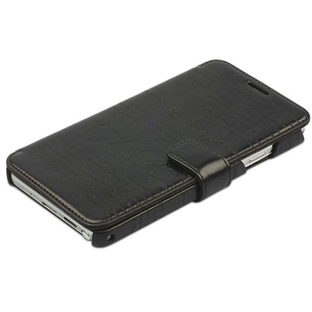 Zenus Masstige Lettering Diary Series Galaxy Note 3 Tasche in Schwarz