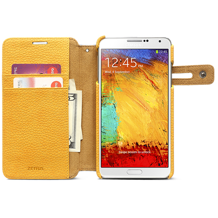 Zenus Masstige Color Edge Diary Case for Galaxy Note 3 - Navy / Orange