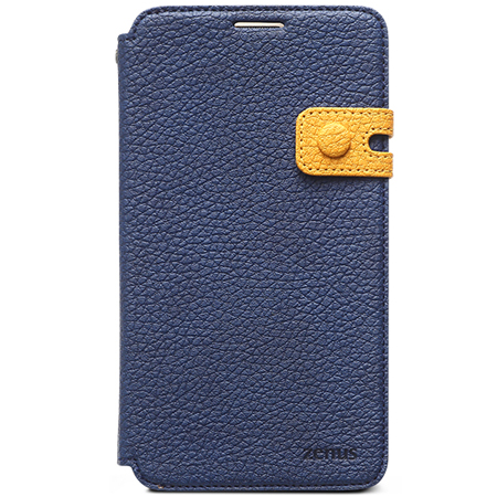 Zenus Masstige Color Edge Diary Case for Galaxy Note 3 - Navy / Orange