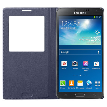S View Premium Cover Officielle Samsung Galaxy Note 3 – Bleue Indigo