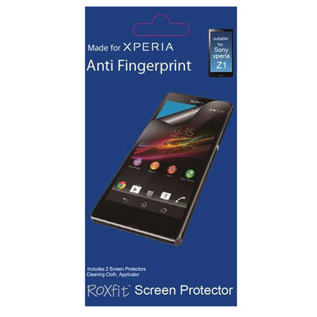 Protectores pantalla Roxfit Anti-Huellas para Sony Xperia Z1 - pack 2 
