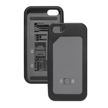 thumbsUp! Dual SIM Case for iPhone 5S / 5 - Black