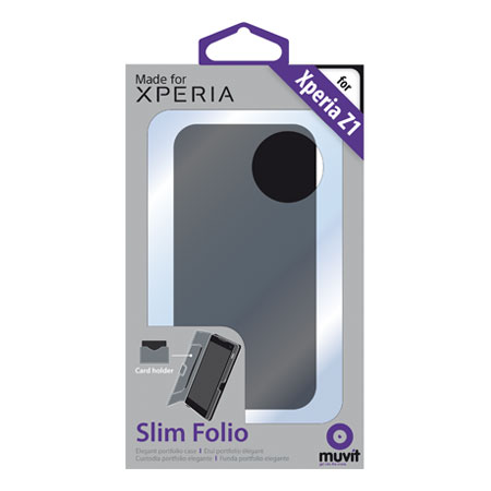 Muvit Sony Xperia Z1 Slim Folio Case - White