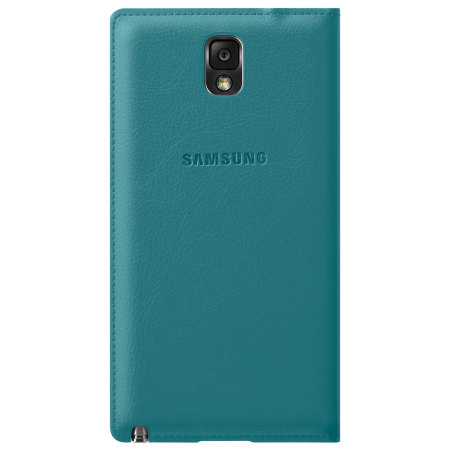 Official Samsung Galaxy Note 3 Flip Wallet Cover - Blue Lime