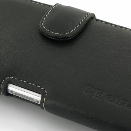 PDair Horizontal Leather Pouch Case for Sony Xperia Z1 - Black