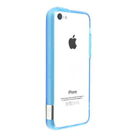 Pinlo Bladedge Bumper iPhone 5C Hülle in Blau Transparent