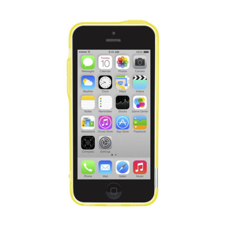 Pinlo Bladedge Bumper Case for iPhone 5C - Yellow Transparent