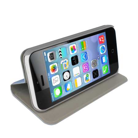 Grainz Wood Grain Folio Case For Apple iPhone 5C - Blue