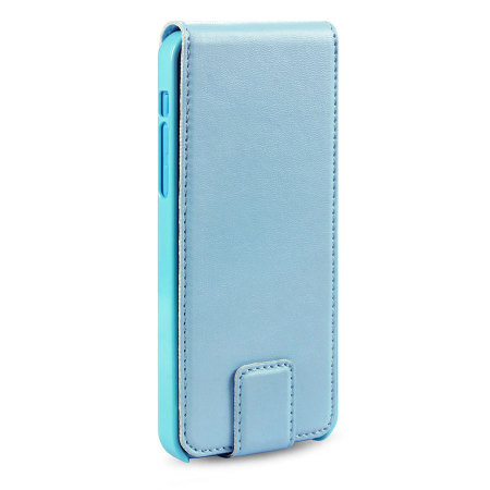 Premium iPhone 5C Flip Case - Blauw 