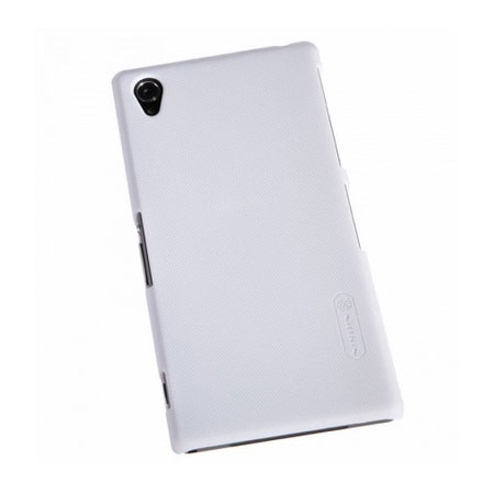 Nillkin Super Frosted Case for Xperia Z1 + Screen Protector - White