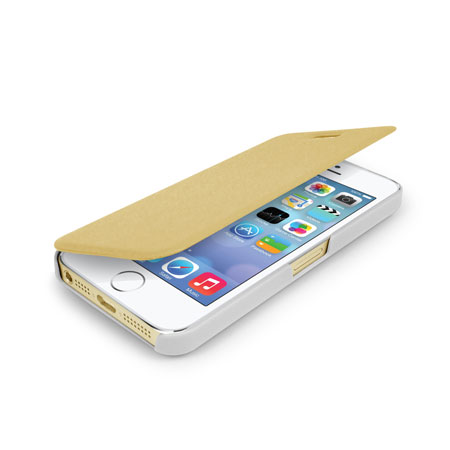 Orzly Wallet & Stand Case for iPhone 5S - Gold