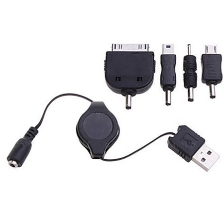 Pama Plug 'n' Go Universal USB Charger Kit - Black