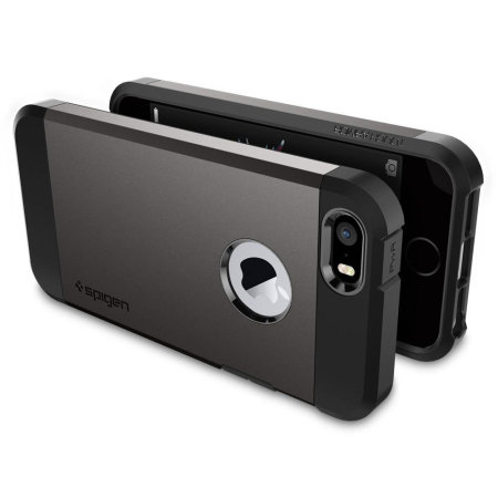 Spigen Tough Armor iPhone 5S / 5 Hülle Metal Slate