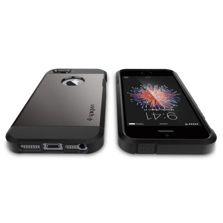 Spigen SGP Tough Armor Case voor iPhone 5S / 5 - Metaal  Slate