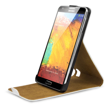 Flip Case and Stand for Samsung Galaxy Note 3 - White