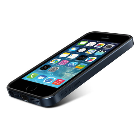 Spigen Neo Hybrid Case iPhone 5S / 5 Hülle in Metal Slate