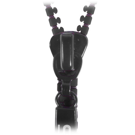 Auriculares anti-enredos Zippit 3.5mm con microfono integrado - Negro