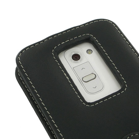 PDair Leather Flipcase voor de LG G2 - Zwart