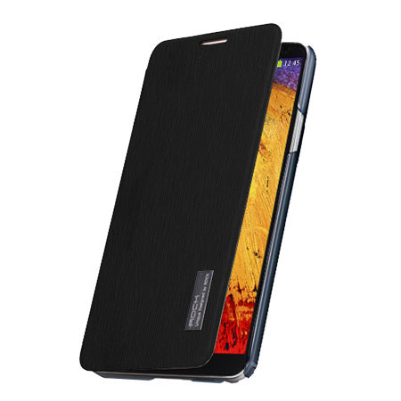 ROCK Elegant Side Flip Case for Samsung Galaxy Note 3 - Black