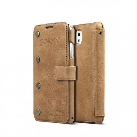 Housse Samsung Galaxy Note 3 Zenus G-Note Diary – Marron Vintage