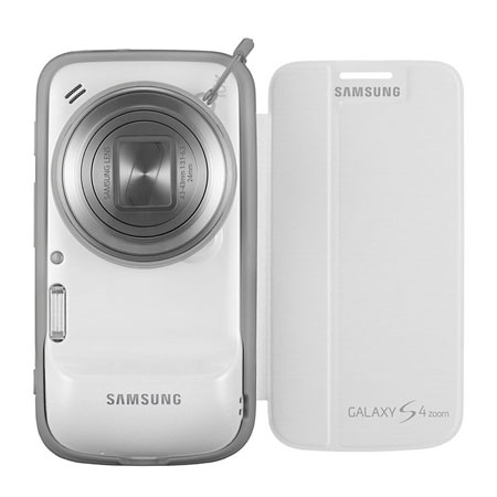 Samsung Flip Cover Plus Galaxy S4 Zoom Tasche in Weiß