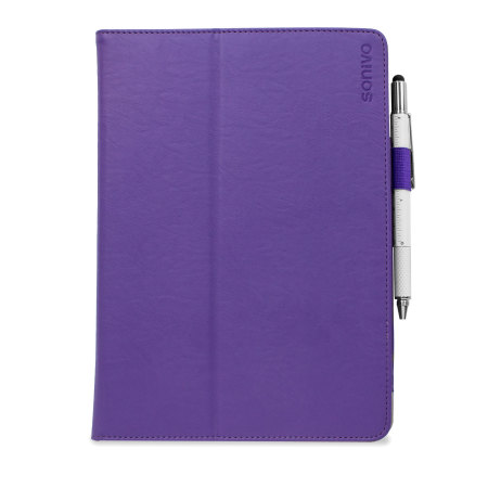 Sonivo Leather style Case for iPad Air - Purple