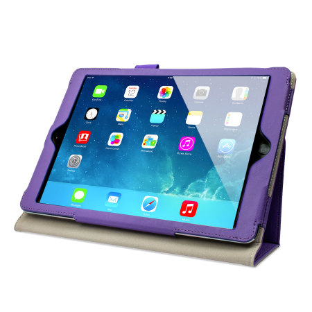 Funda iPad Air efecto cuero de Sonivo  - Morado