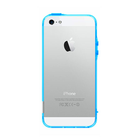 Pinlo BLADEdge Bumper Case for iPhone 5S / 5 - Transparent Blue