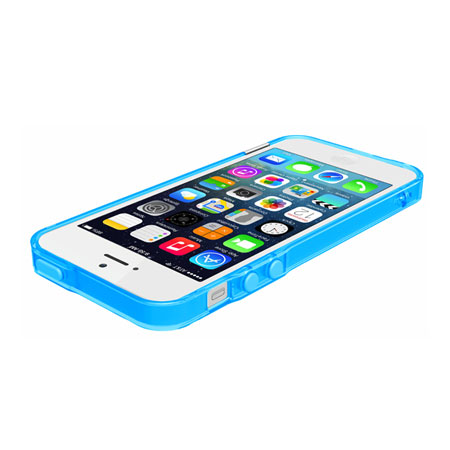 Pinlo BLADEdge Bumper Case for iPhone 5S / 5 - Transparent Blue