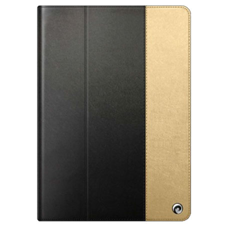Pinlo Asti Collection iPad Air Tasche in Schwarz und Gold