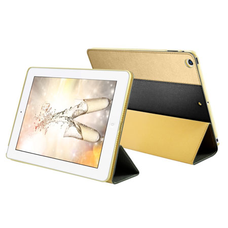 Funda Pinlo Asti Collection para iPad Air - Negra/ Dorada