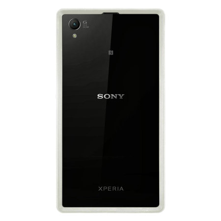 Metal-Slim Bumper Frame parav Sony Xperia Z1 - Blanco