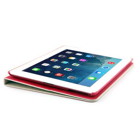 Funda con soporte para iPad Air L.LA - Blanca / Roja